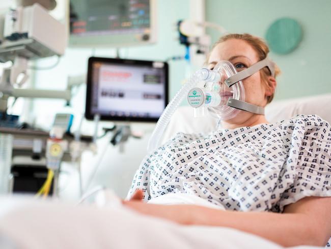 An ethical framework for doctors directs who should get priority treatment in ICU should the hospital system become overwhelmed. Picture: James Tye/University College London (UCL)/AFP)