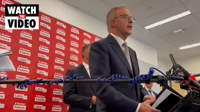 Anthony Albanese walks out of press conference