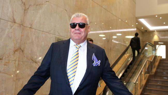 Pic of "Big" Jim Byrnes arriving to give evidence into the Royal Commission into trade union governance and corruption.