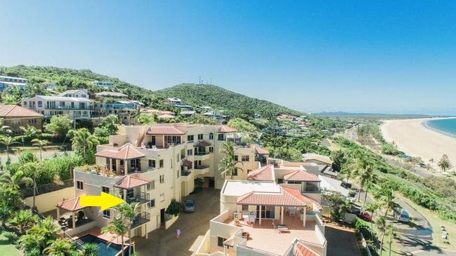 A three-bedroom unit in this complex at 9/1 Bartlem St, Yeppoon, is for sale for offers over $599,000.