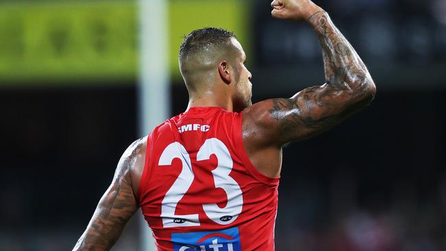 Lance Franklin is the top-scoring forward of 2018 so far. Picture. Phil Hillyard