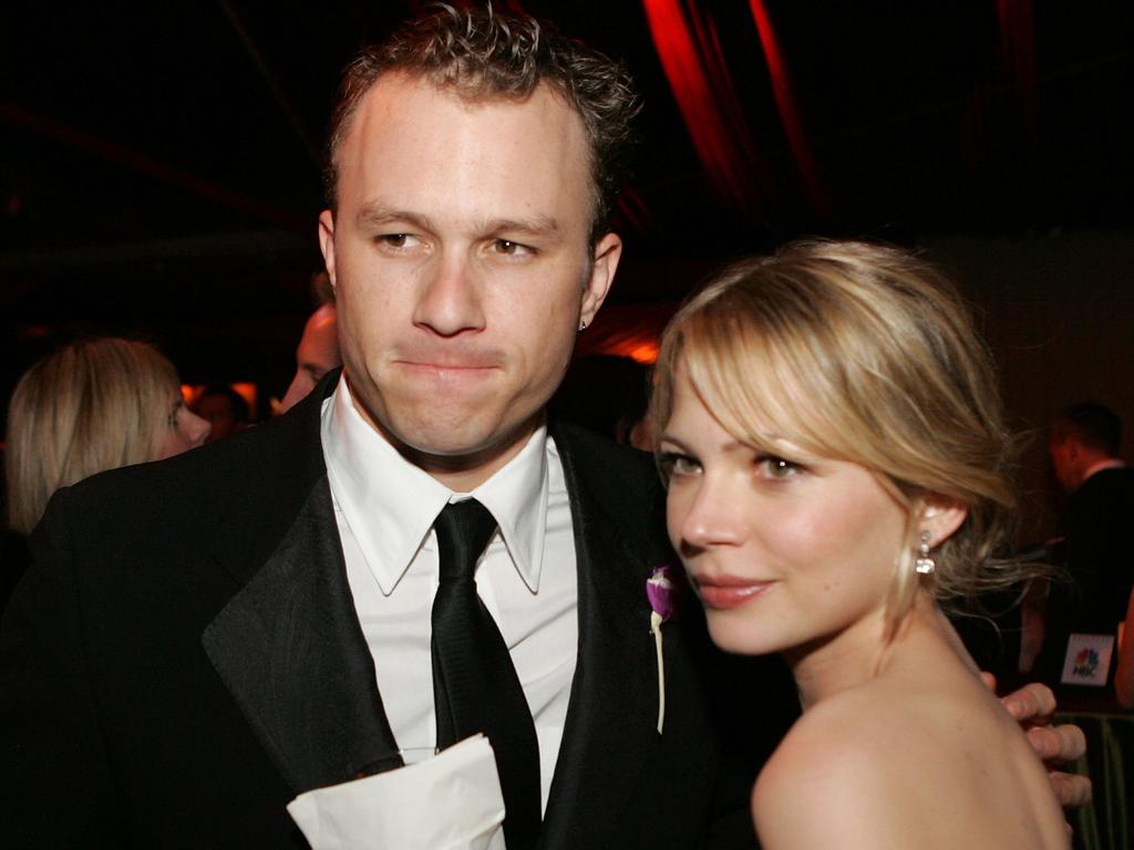 Michelle Williams made a rare comment about her late ex Heath Ledger on Monday. Picture: Getty Images