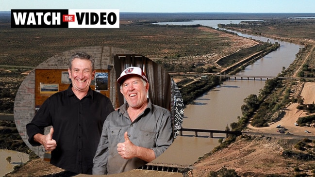 Warren Brown returns to the Darling River in full flow