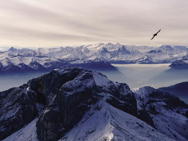 Switzerland’s Mt Pilatus. Picture: Emily Torning