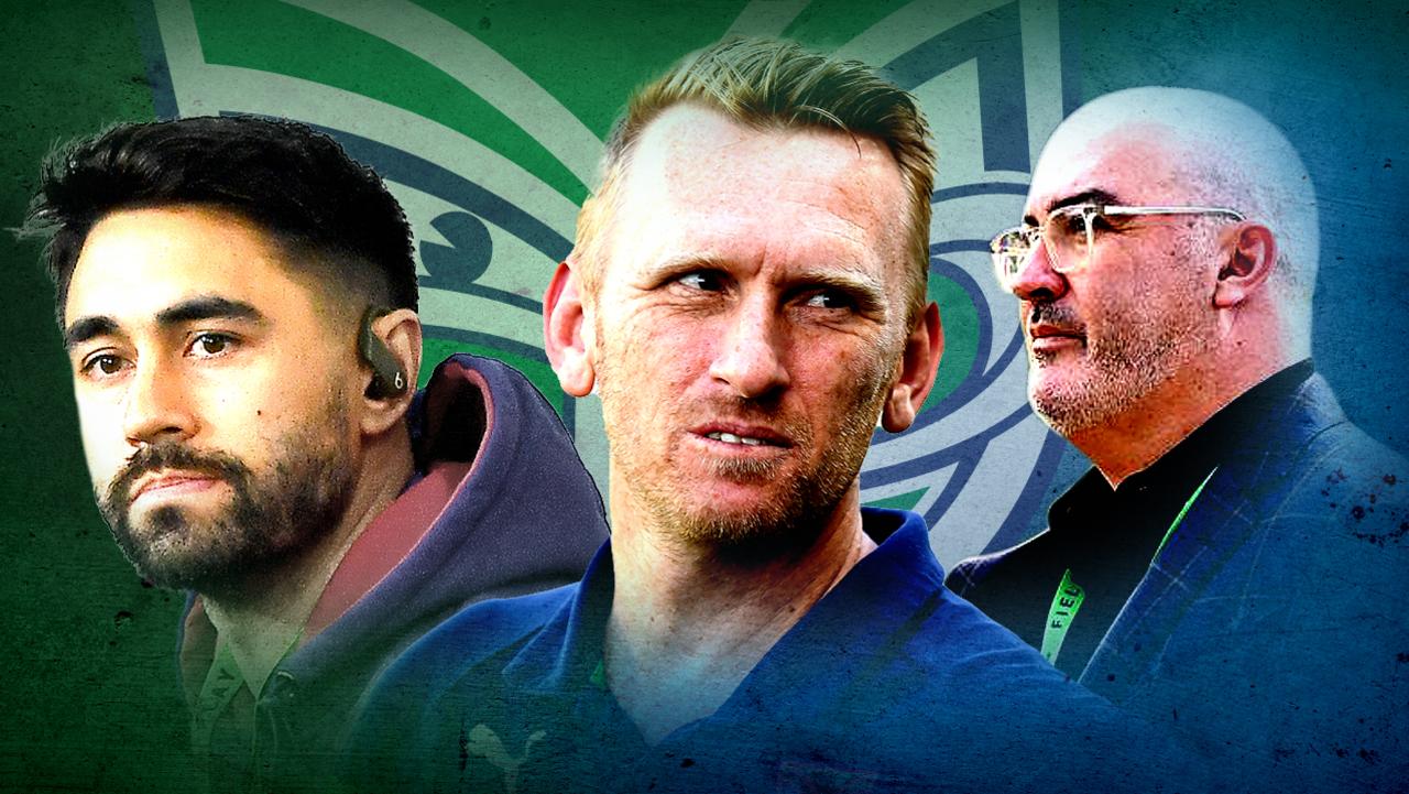 The faces of a Warriors resurgence: Star Shaun Johnson, coach Andrew Webster and CEO Cameron George.