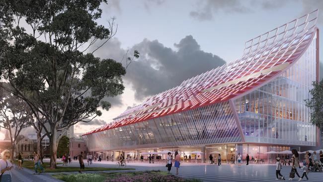 An artist's impression of the Parramatta Square’s new civic centre, which is currently underway.