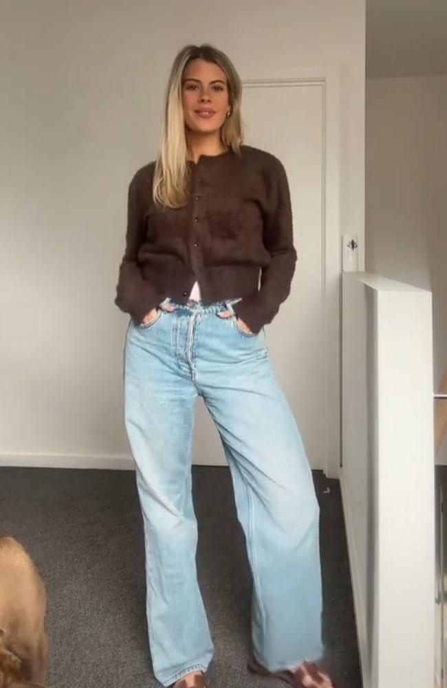 Pairing it with jeans seems to be the way to go. Picture: TikTok/katie.staffordd