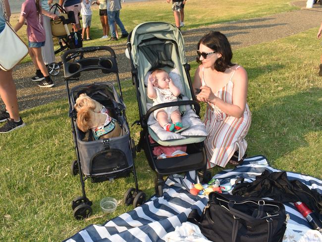 Asha, Obi, Zach, and Rachel Spencer at the San Remo Christmas Carols at the foreshore on Friday, December 20, 2024. Picture: Jack Colantuono