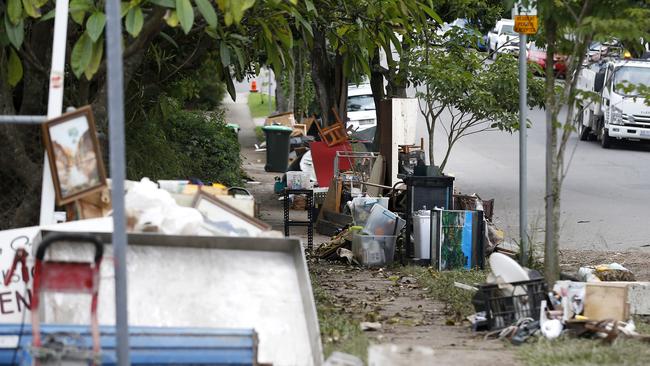 Furniture on the streets after the flooding in Windsor, Brisbane 2nd of March 2022. (Image/Josh Woning)