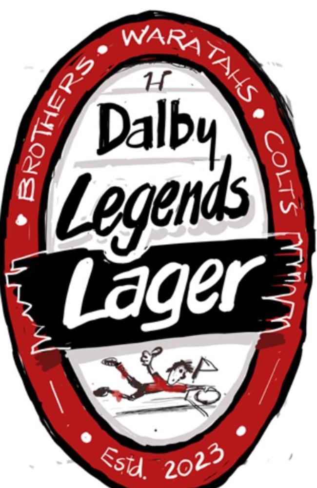 Dalby Legends Lager logo created by Graeme McCullough.