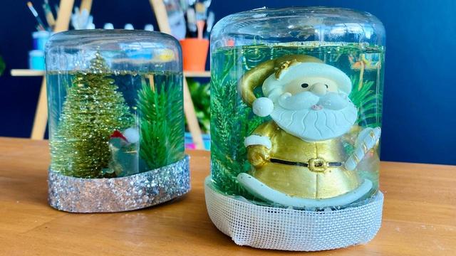 Christmas craft for kids: How to make a mason jar snow globe