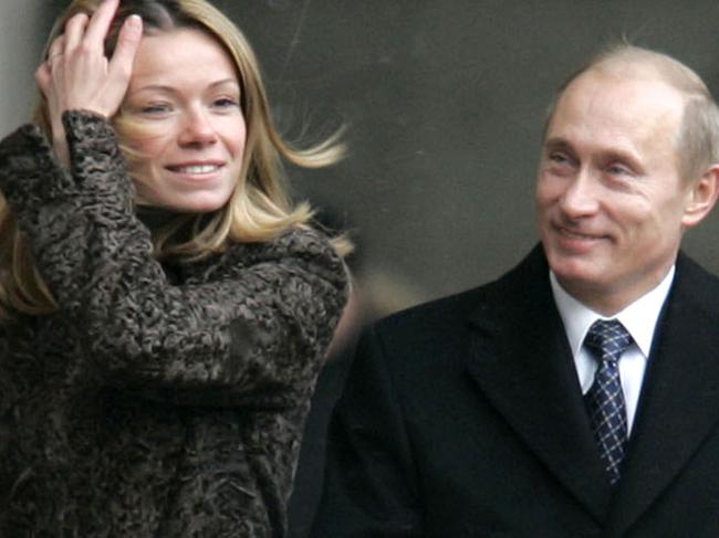 Russian President Vladimir Putin and his daughter Maria Putin. Picture: AP