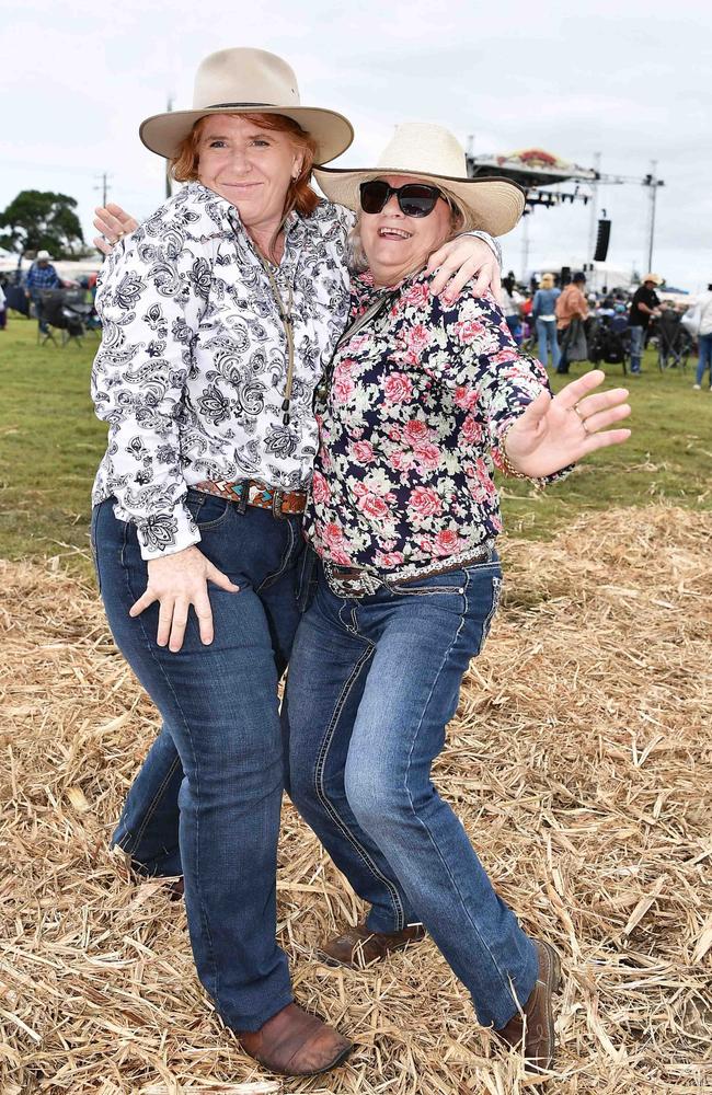 Kirsty Howitt and Janine Harris at Lighthouse Country Music Festival, Burnett Heads. Picture: Patrick Woods.