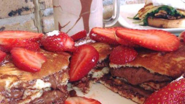 The Local Bean at Knightsbridge's Nutella Pancakes. Picture: The Local Bean at Knightsbridge