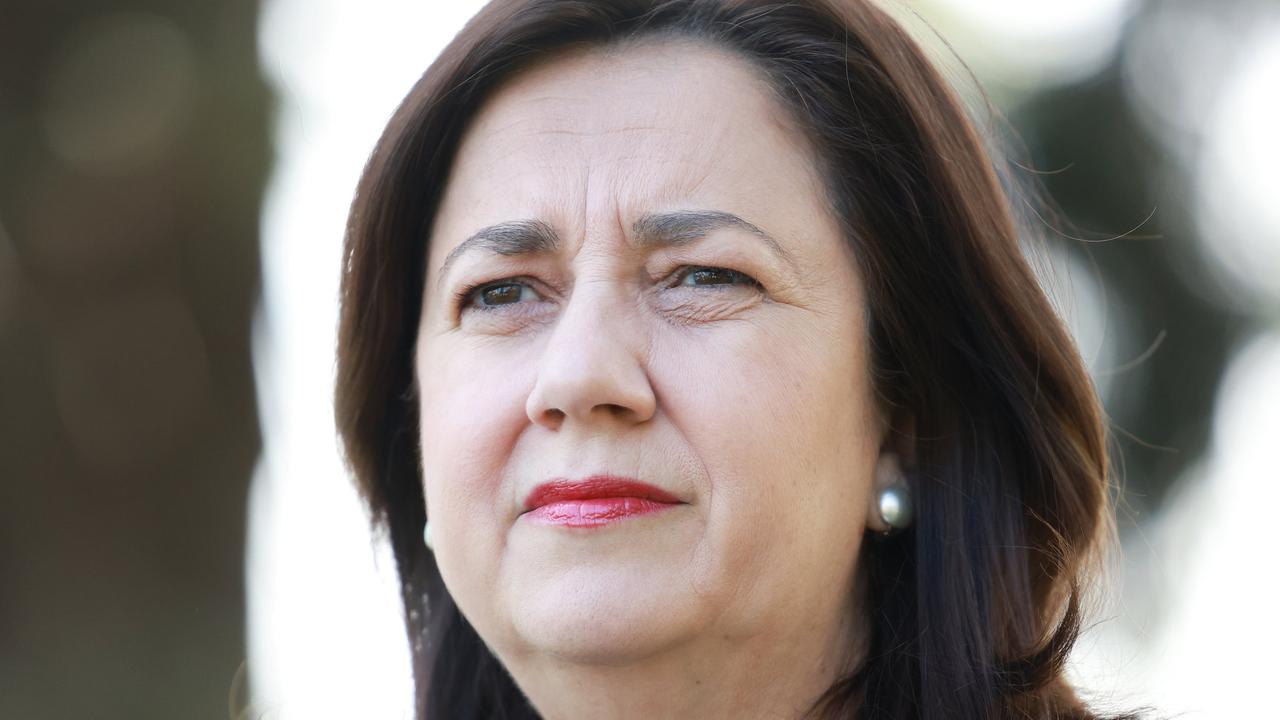 Premier Anastasia Palaszczuk announced a state’s traffic light system as Australia braces for a Covid wave. Picture: Peter Wallis