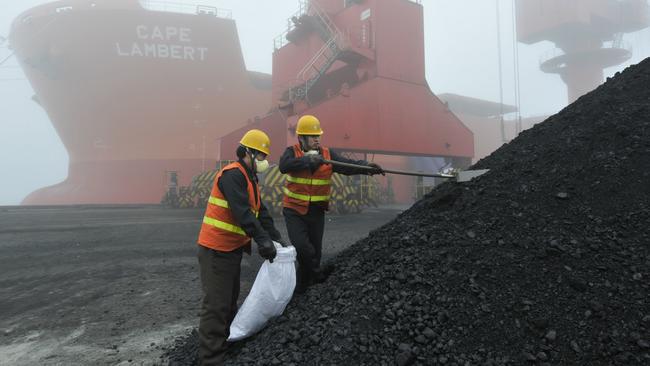 Russia’s shift in strategy comes as China appears to be allowing some of the stranded Australian coal ships sitting off its coast to land. Picture: Getty Images