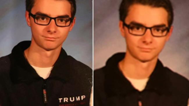 Another student had his Trump vest sanitised.
