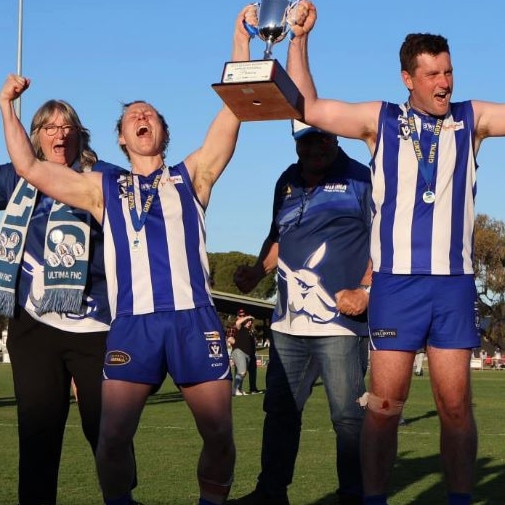 Ultima beat Hay in the Golden Rivers league grand final this season and now wants to join the Central Murray league next year. Picture: Ultima Football-Netball Club Facebook