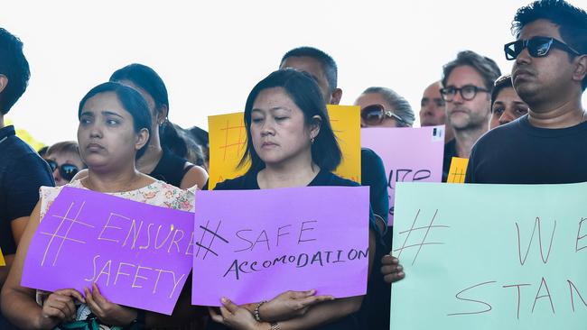 International students called for safety to be the number one priority. Pic: Pema Tamang Pakhrin