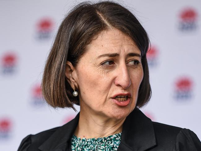 NSW Premier Gladys Berejiklian announced nine new cases of community transmission on Thursday. Picture: Flavio Brancaleone/NCA NewsWire