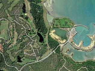 Fullshare owns a marina, golf course, hotel, villas, country club, tennis courts and pools at Laguna Whitsundays. Picture: Google Maps