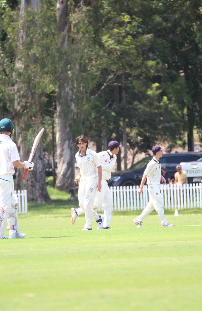 Max Isoardi bowled very well in his opening spell for BSHS’ First XI.