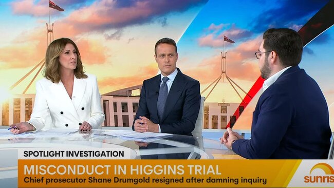 Sunrise host Nat Barr questioned if he would take a lie-detector test.