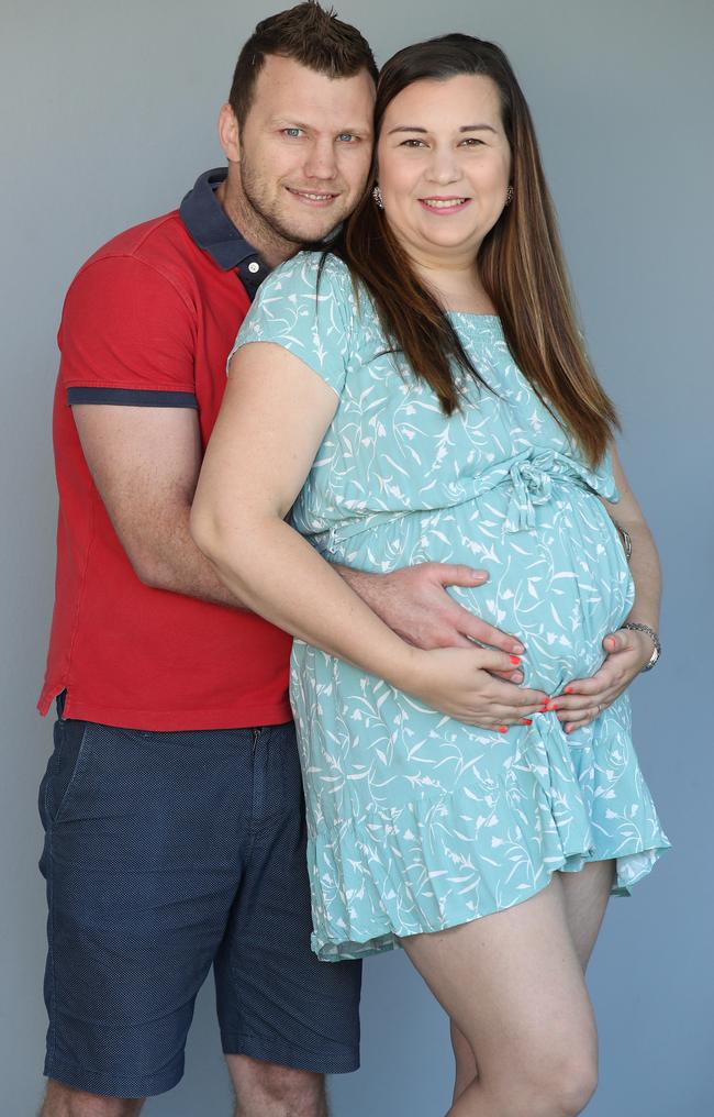 Jeff Horn and wife Jo are expecting again. Picture: Annette Dew