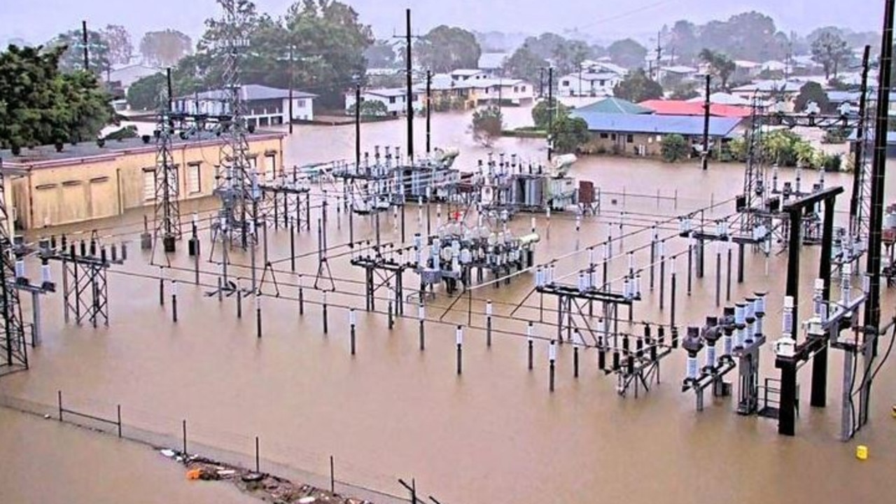 The Ingham substation was flooded last week. Picture: Ergon Energy