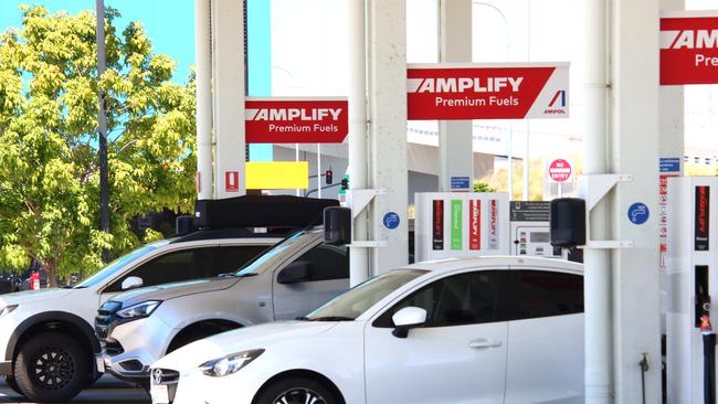 Coverage of petrol prices around Brisbane. Ampol service station at Nudgee. Picture: David Clark