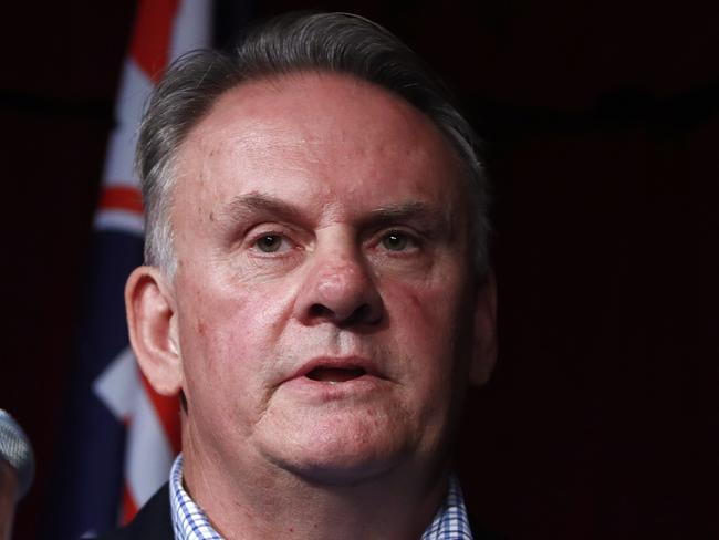 Former politician Mark Latham speaks to the media during a press conference on the Save Australia Day Campaign Launch in Sydney. Picture: AAP