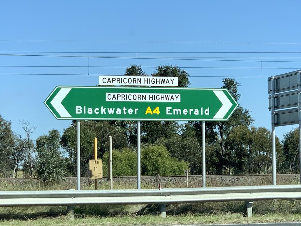 Capricorn Highway runs between Emerald and Rockhampton. Picture: Rae Wilson