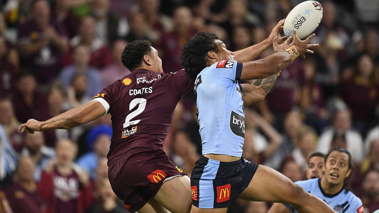 NSW is concerned about Xavier Coates’ (L) aerial ability. Picture: Ian Hitchcock/Getty