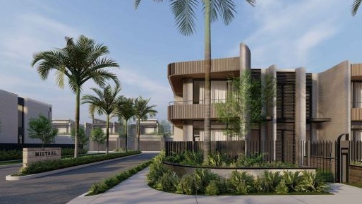 An artist's impression of a proposed 53-home subdivision on Macpherson St, Warriewood, on the site of the current Flower Power retail outlet and nursery, which was included in documents lodged with a development application. Picture: Supplied