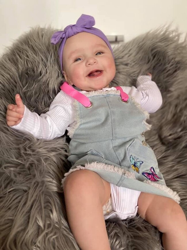 Tassie's Cheekiest Bubs 2020 | Amalie Panton. almost 10 months old. She is always such a good girl who is so happy! She brings everyone around her huge amounts of joy. Photo: Inala Woods