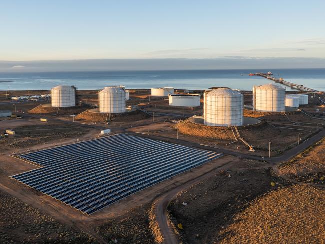 Santos' oil and gas site at Port Bonython, SA. Supplied by Santos