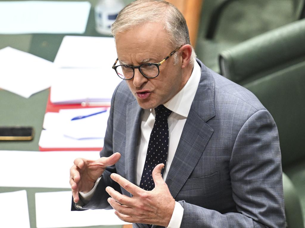 Anthony Albanese has made efforts to ensure Australia dodges the worst of the tariffs. Picture: NewsWire / Martin Ollman