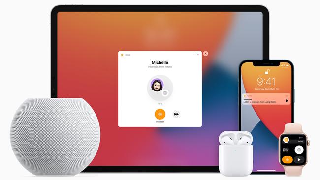 Apple’s HomePod Mini can interact with other Apple devices. Picture: Supplied