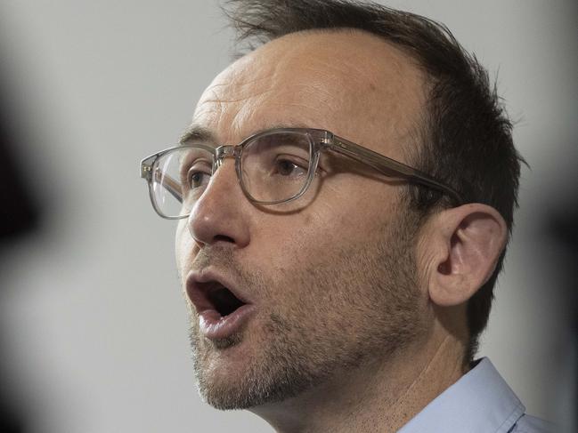 CANBERRA, AUSTRALIA - NewsWire Photos JULY 25TH, 2021: Adam Bandt spoke to media at a press conference in Parliament House, Canberra. Picture: NCA NewsWire / Gary Ramage