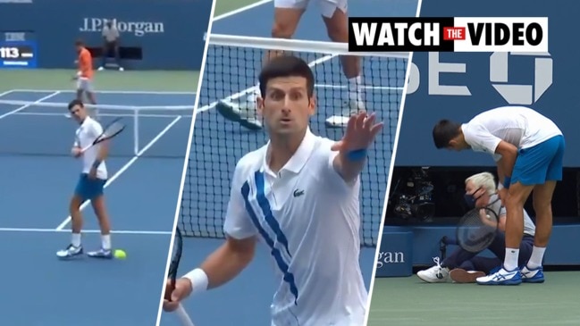 Novak Djokovic disqualified from US Open for striking lineswoman with tennis ball