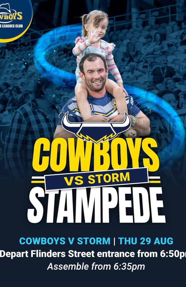 The Townsville Drum Collective will lead the Cowboys Stampede from the Cowboys Leagues Club to the stadium. Picture: Supplied.