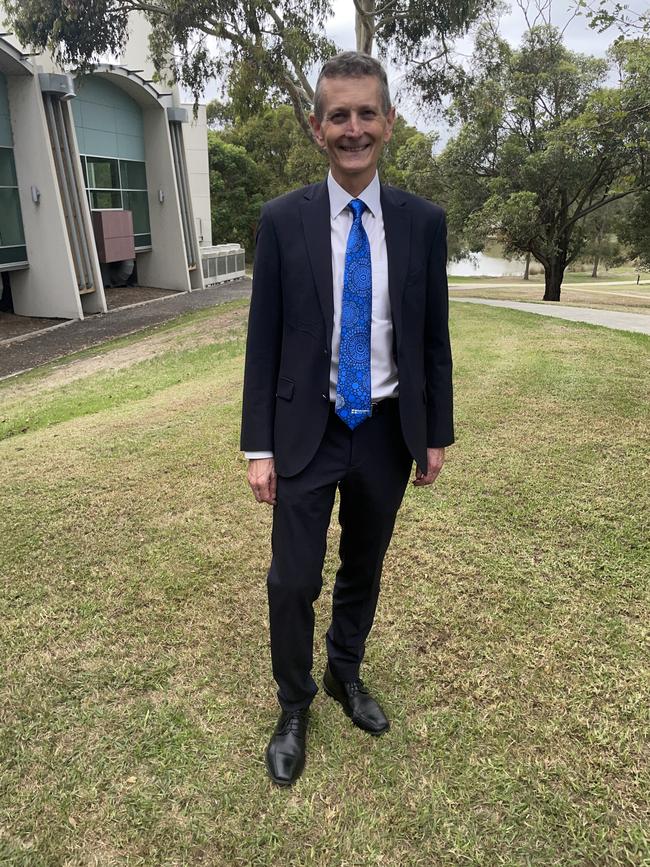 Vice-Chancellor and president professor Duncan Bentley at the Federation University Churchill Campus graduations on Tuesday, March 25, 2025. Picture: Jack Colantuono