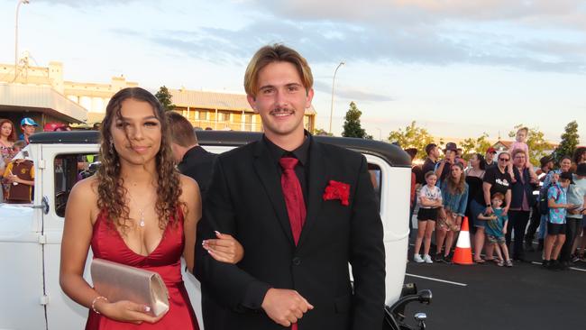 Students arriving at the Kingaroy State High School Formal at Kingaroy Town Hall on November 11.