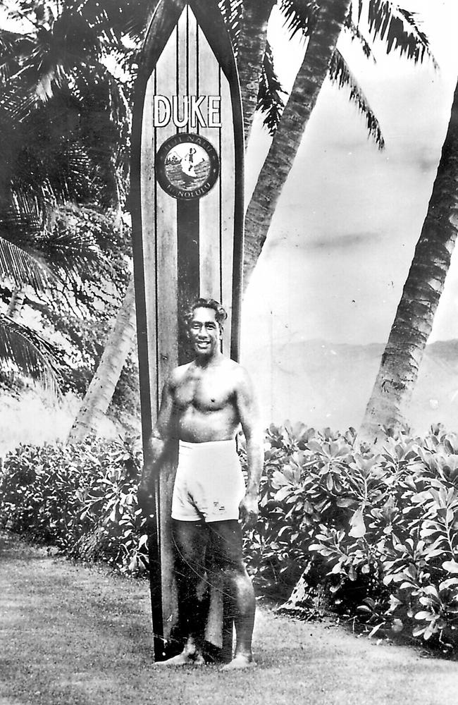 Duke Paoa Kahanamoku spent the summer on the northern beaches in 1915. Picture: Supplied