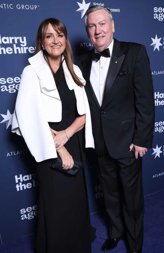 Carla and Eddie McGuire. Picture: David Crosling