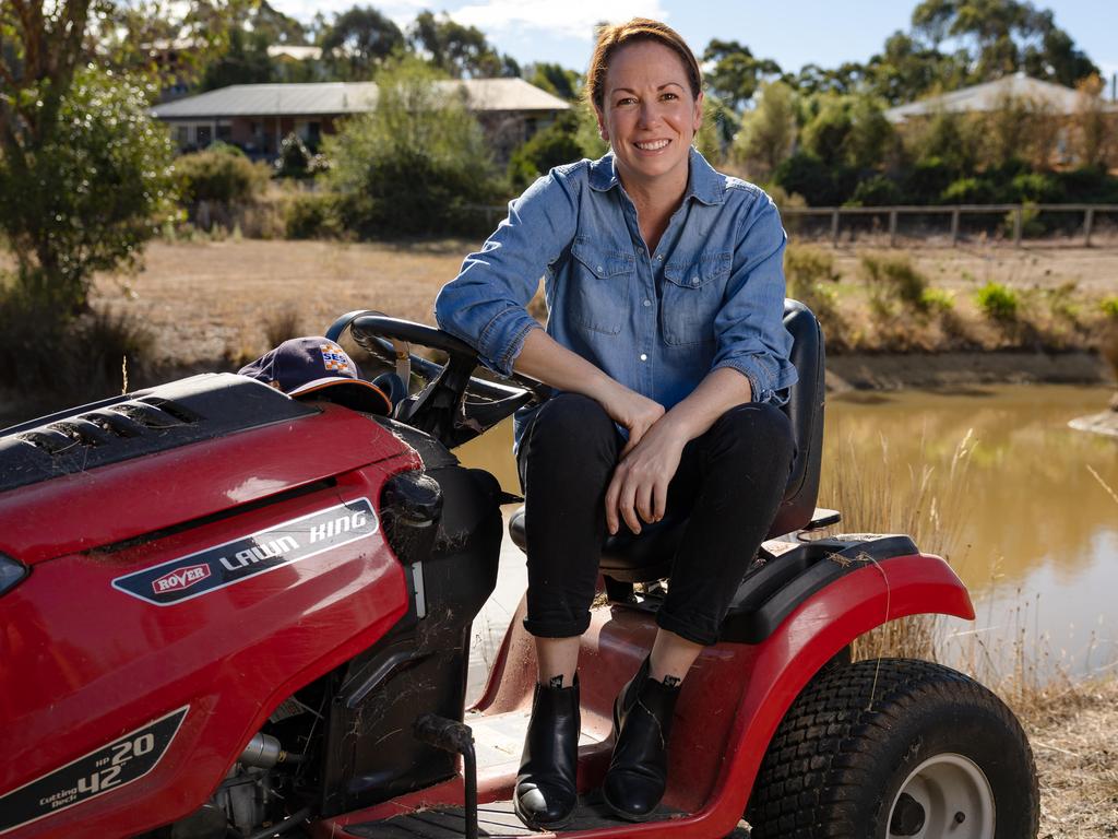 Ms Symes was told she couldn’t be agriculture minister because she wore the ‘wrong shoes’ to a farm. Picture: Jason Edwards