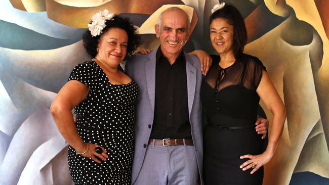 Paul Kelly, centre, and the Bull sisters have been “family” for three decades. Picture: News Corp Australia