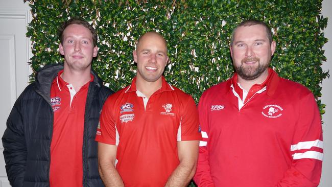 Representatives from all involved clubs gathered Wednesday night to commemorate the launch of the new Limestone Coast Football and Netball League. PICTURE: Facebook.