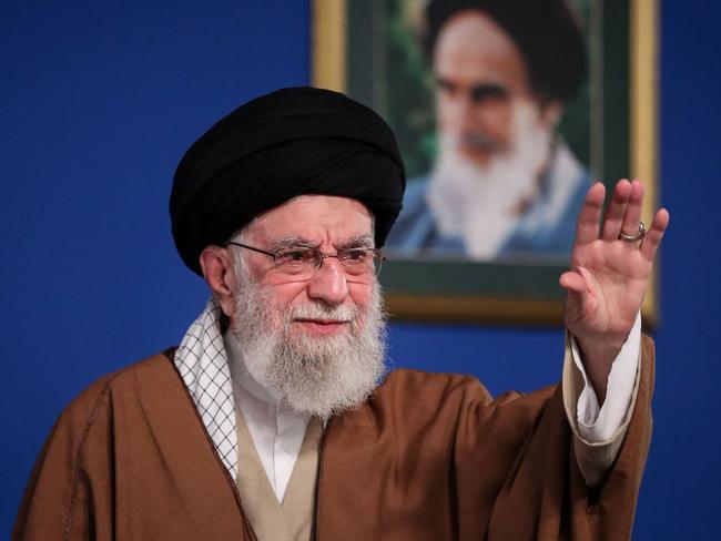 Iranian supreme leader Ayatollah Ali Khamenei. US President Donald Trump has warned of possible military action against the Islamic republic. Picture: AFP