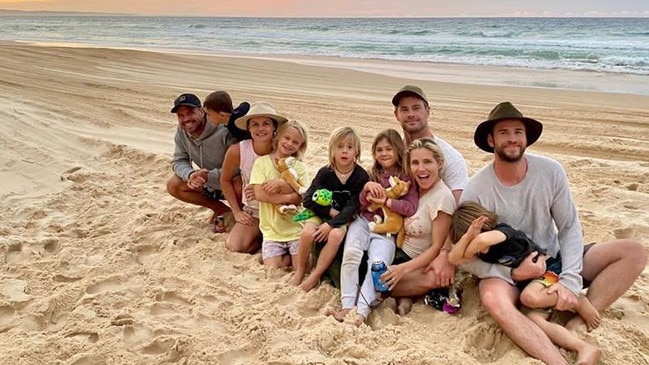 The Hemsworth family moved into Byron in 2014. Picture:Instagram/@aprilmun